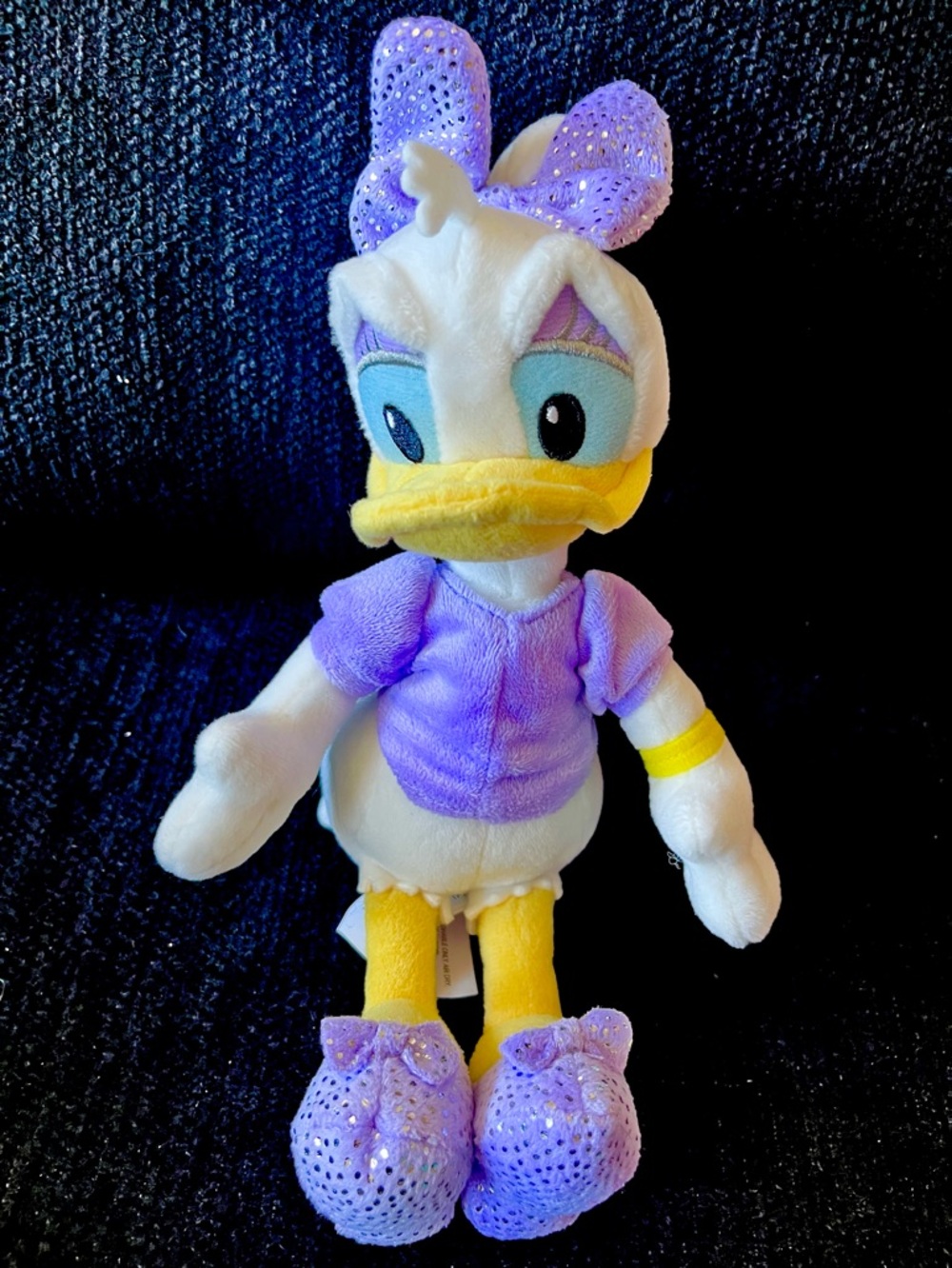 Daisy Duck Plush Toy – Purple and Yellow Soft Bird Plush